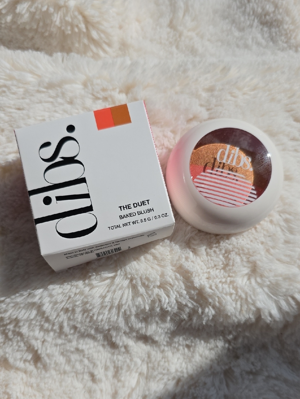 dIBS The Duet Baked Blush — Peach & Pink Glow